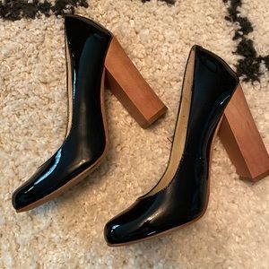 Steve Madden stacked wooden heel